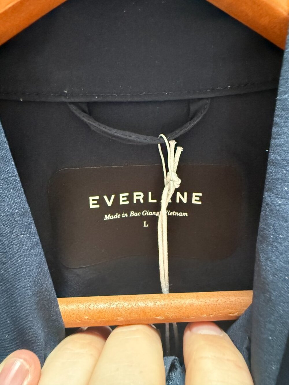 Everlane Mens Navy Retech Soft Shell Jacket Size Large - Picture 5 of 8